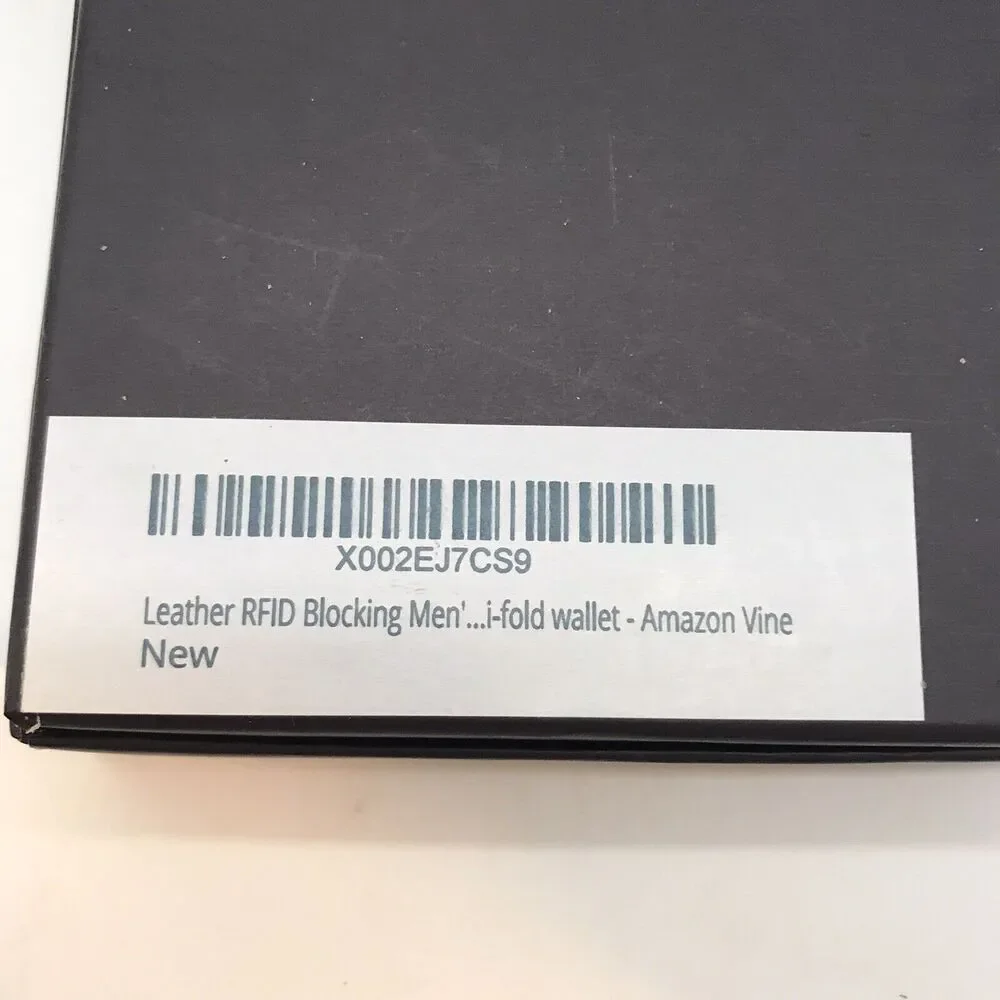 Lowenherz RFID Blocking Black Leather Bi-Fold Wallet Minamalist CC Front Pocket